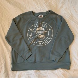 Grayson Threads Smokey The Bear Cropped Sweatshirt